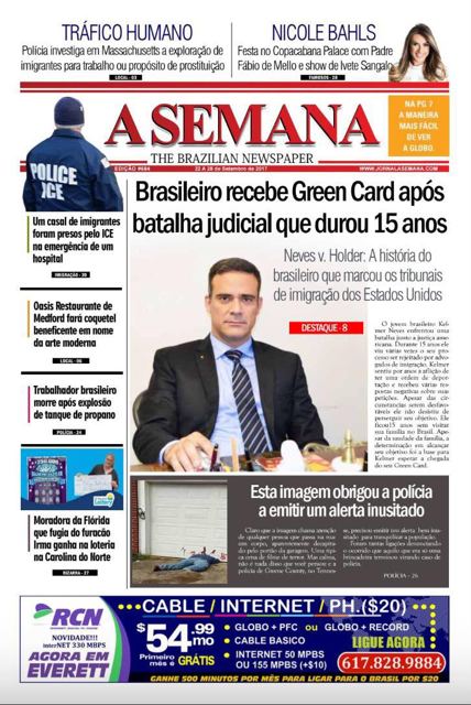 A Semana, edition #684, front page (September 22–28, 2017)