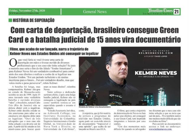 Brazilian Times, p. 21 (November 27, 2020)